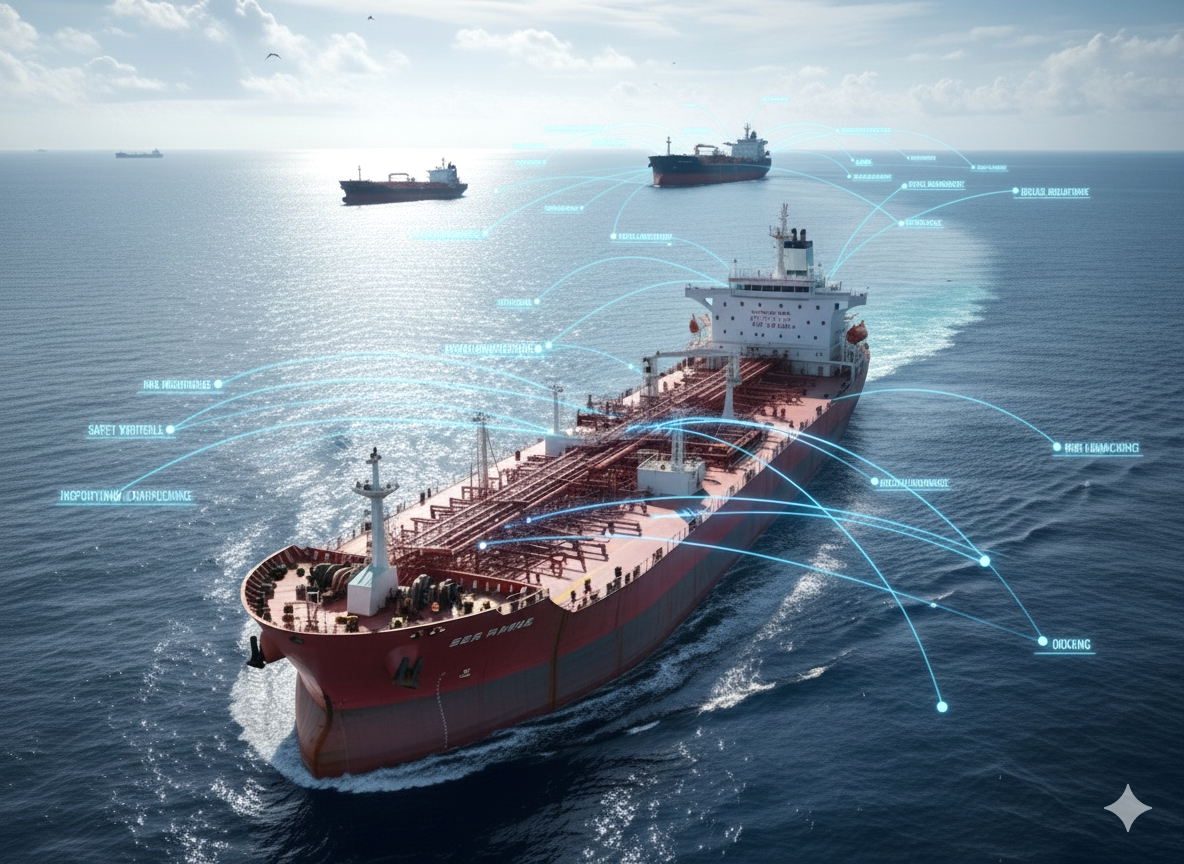 Maritime Oil Tanker with AI Safety Systems